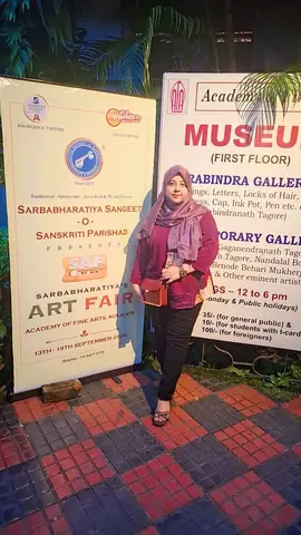 Our founder at the Sarbabharatiya Art Fair, Academy of Fine Arts
