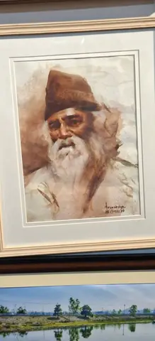 Portrait painting at the art fair